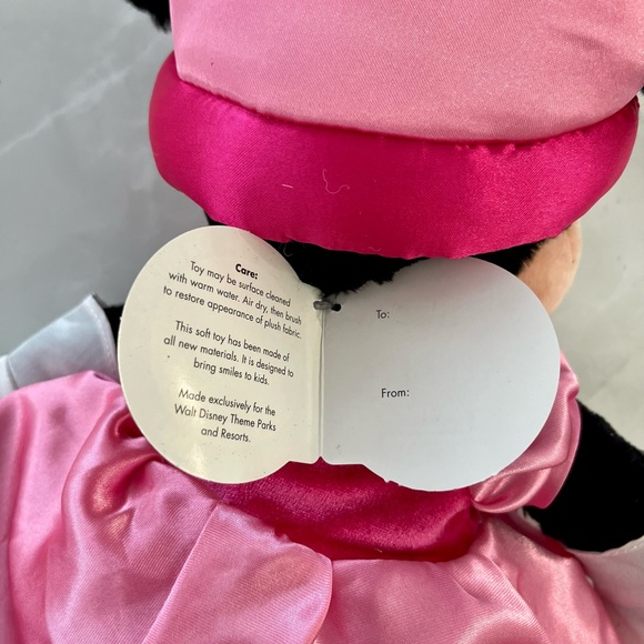 Authentic Original Disney Parks Minnie Mouse Pink Princess  Plush Toy Doll - Picture 7 of 10